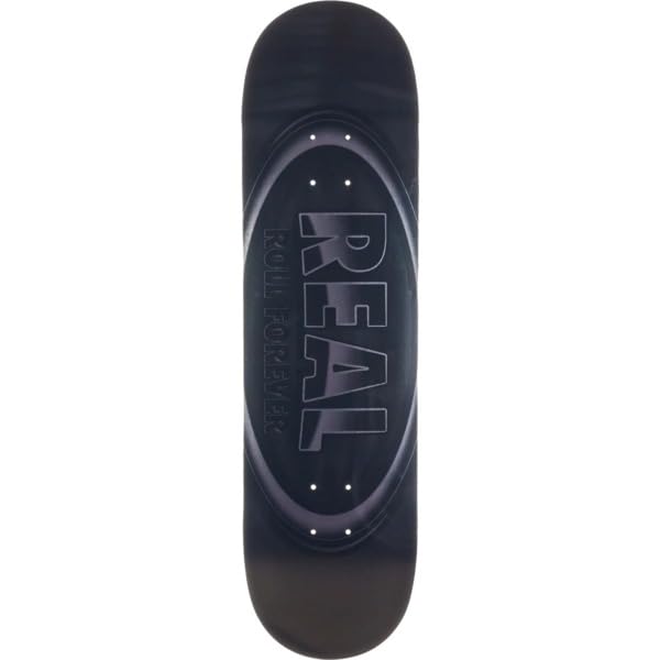 Real Skateboards Oval Silver Foil Skateboard Deck DBX - 8 5 x 31 8