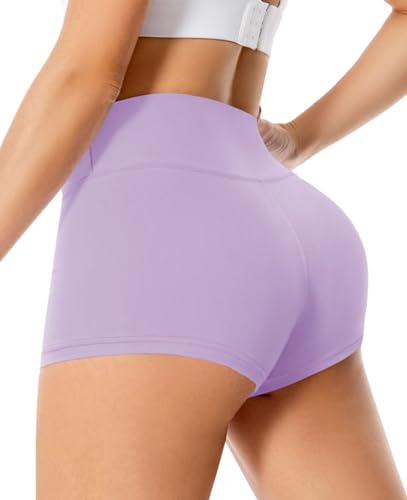 Women's 3'/5' High Waisted Biker Shorts - Spandex Yoga, Workout, Cycling, Volleyball, Dance | Athletic Booty Shorts