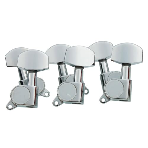 lotmusic A0027 6pcs Chrome Guitar String Tuning Pegs Tuners Machine Heads Guitar Parts