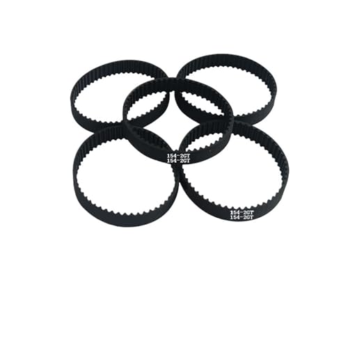 Courroie de distribution 2GT GT2 en caoutchouc boucle fermée 154mm de long et 6mm de large