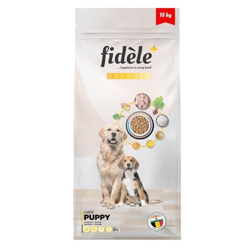 Image of Fidele+ Large Breed Puppy Food | 18kg | High Protein for Growth | Strong Bones & Joints | Controlled Growth | Weight Management