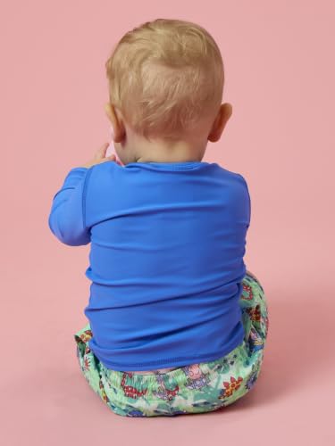 Image of RUGGEDBUTTS Boys Rash Guard Top - Long Sleeve Swim Shirt UPF 50+