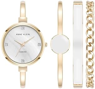 Anne Klein Women's Bangle Watch and Bracelet Set