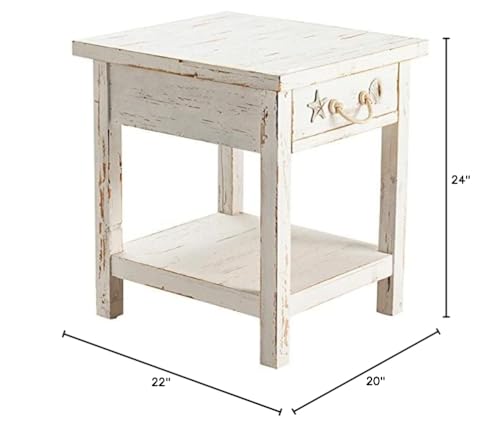 Pemberly Row PR-4753-2217350 Coastal Wood End Table thumb #1
