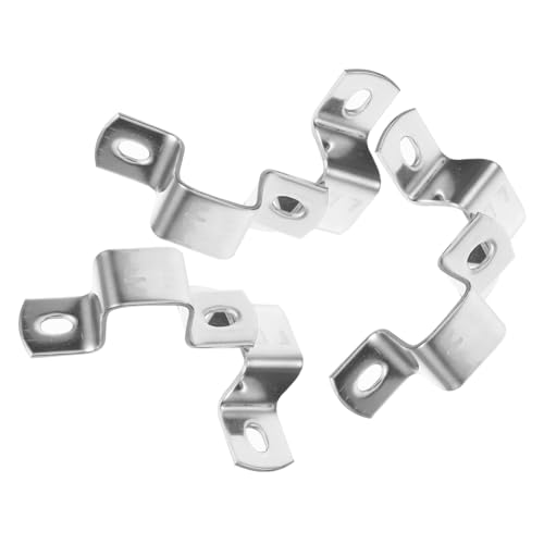 LALAFINA 6pcs Stainless Steel u Brackets Pex Pipe Clamp Tube Fitting Heavy Duty Decor Hanger