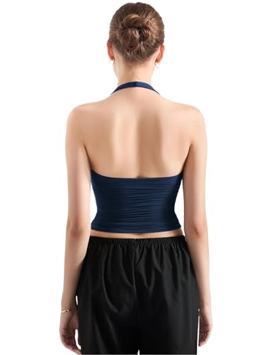 Image of SIGHTBOMB SOFTLINE Double Layer Seamless U Neck Halter Cuddle Baby Sleeveless Microfiber Active WEAR /Casual WEAR TOP for Women