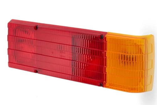 HELLA Rückleuchte - Glühlampe - 12V - Einbau/geschraubt - ECE - Lichtscheibenfarbe: rot/gelb - Stecker: Flachstecker - rechts/links - Menge: 1 - 2SD 004 460-001