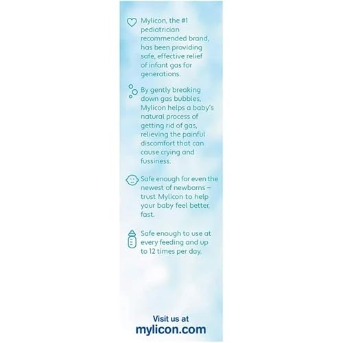 Mylicon Infant Gas Relief Drops Original Formula 1 oz (30 ml)