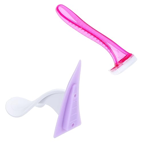 BELLIFFY Silicone Women Hair Razor Bikini Hair Shaver Set Shaving Tool Mini Safe for Sensitive Skin Random Color