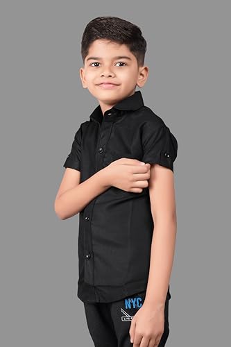 Image of Boy's Regular Fit Cotton Blend Shirts