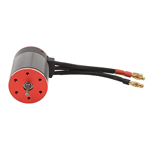 Professional RC Brushless Motor ESC Set, 3600 - 5200KV, Waterproof, High Torsion, 3650 Brushless Motor 120A ESC Combo Set for RC Car (5200KV)