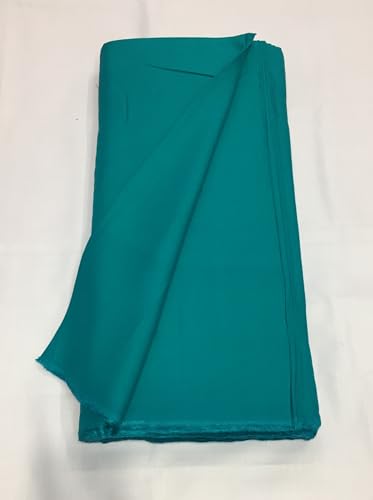 Image of BKRKJ Women's Rayon Cotton Unstitched Fabric by Meter for Sewing Suit Salwar Chudidar Patiyala Kurti Shirt Kameez Blouse Kurta Pyjama (5 Meter, Rama Green)