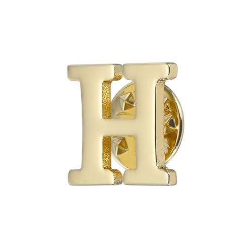 Image of PATIKIL Letter Lapel Pins, Initial Alphabet Collar Pins Letter Brooch Pins for Women Men Shirt Dress Suits