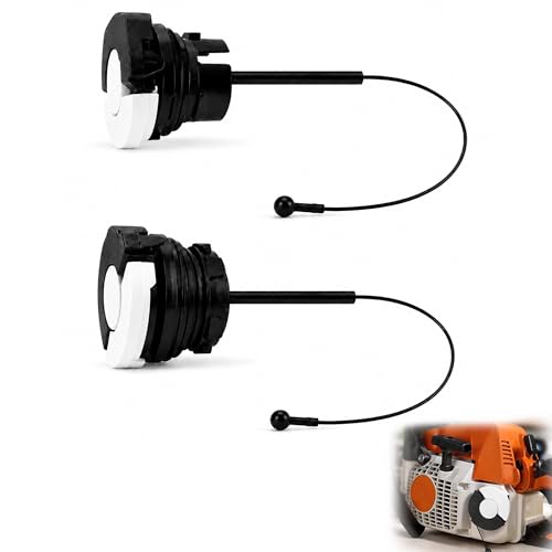Lot de 2 Bouchon Reservoir Essence et Huile pour Stihl Tronçonneuse