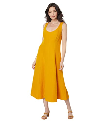 Image of Vince Women's Panelled Scoop Neck Dress