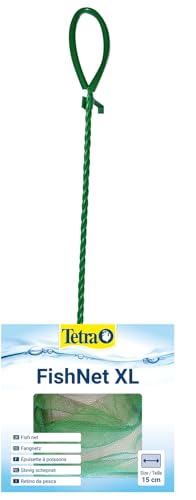 Tetra FN Fish-Net Größe XL - hochwertiges Fangnetz aus reißfestem Nylon, der Kescher ermöglicht das leichte und schonende Fangen von Fischen aus dem Aquarium, Netzgröße 15 cm