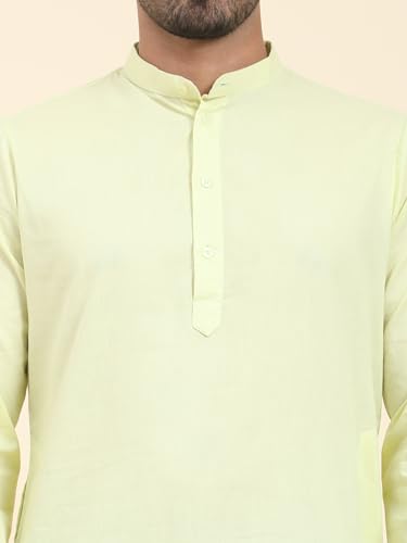 Image of SKAVIJ Mens Cotton Casual Wear Everyday Use Modern Kurta