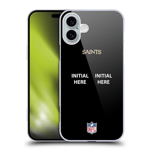 Coque dure New Orleans Saints NFL iPhone 16 robuste personnalisable