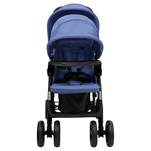 Geschwisterwagen Marineblau Stahl