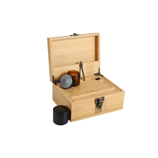 Rolling Tray Storage Box - Large Storage Box has Deep Sections and a Pocket Lid to Store Accessories - Storage Box Kit includes 1 Jar and 1 Brush