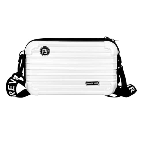 pclapora Kosmetiktasche, Kleine Reisetasche, Kleine Reisetasche mit Reißverschluss, Mini Koffer Tasche, Wasserabweisend Handtasche für Wochenendausflug, Einkaufen, Kosmetik, Yoga und Sauna