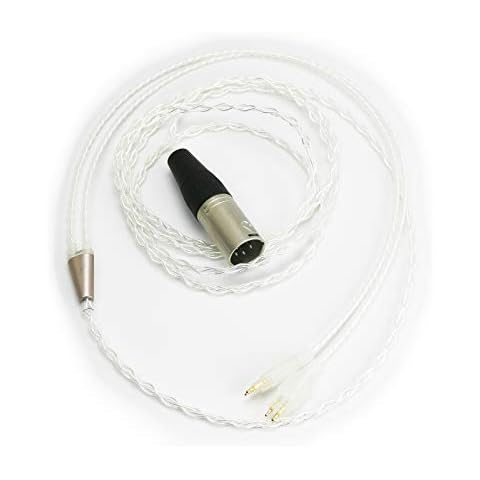 ABLET 4-pin XLR Balanced cable Replacement Upgrade Cable Compatible with Sennheiser HD650, HD600, HD580, HD660S, HD660S2, HD58X, HD565, HD545, HD535, HD525,Massdrop HD6XX Headphones 6N OCC Copper Cord Cover