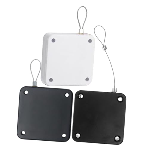 Abaodam 3個 自動閉鎖可能な免打孔ドアクローザー 調節可能な 引張力 静音設計 耐候性アルミ合製 住宅用引き戸 室内ドアに