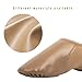 Asyusyu Jazz Shoes for Girls and Boys,Soft Vegan Leather Dance Slippers for Big Kid-4,Brown