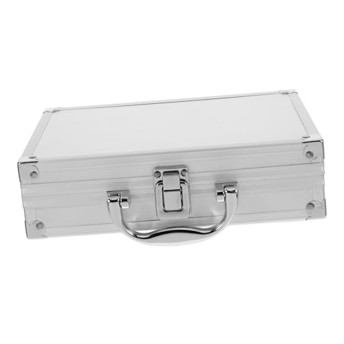 DIYEAH Caja Herramientas Aluminio Portátil con Cierre Seguro Maletín Compacto Multiusos para Bricolaje y Viaje Estuche Resistente para Transportar Herramientas Pequeñas