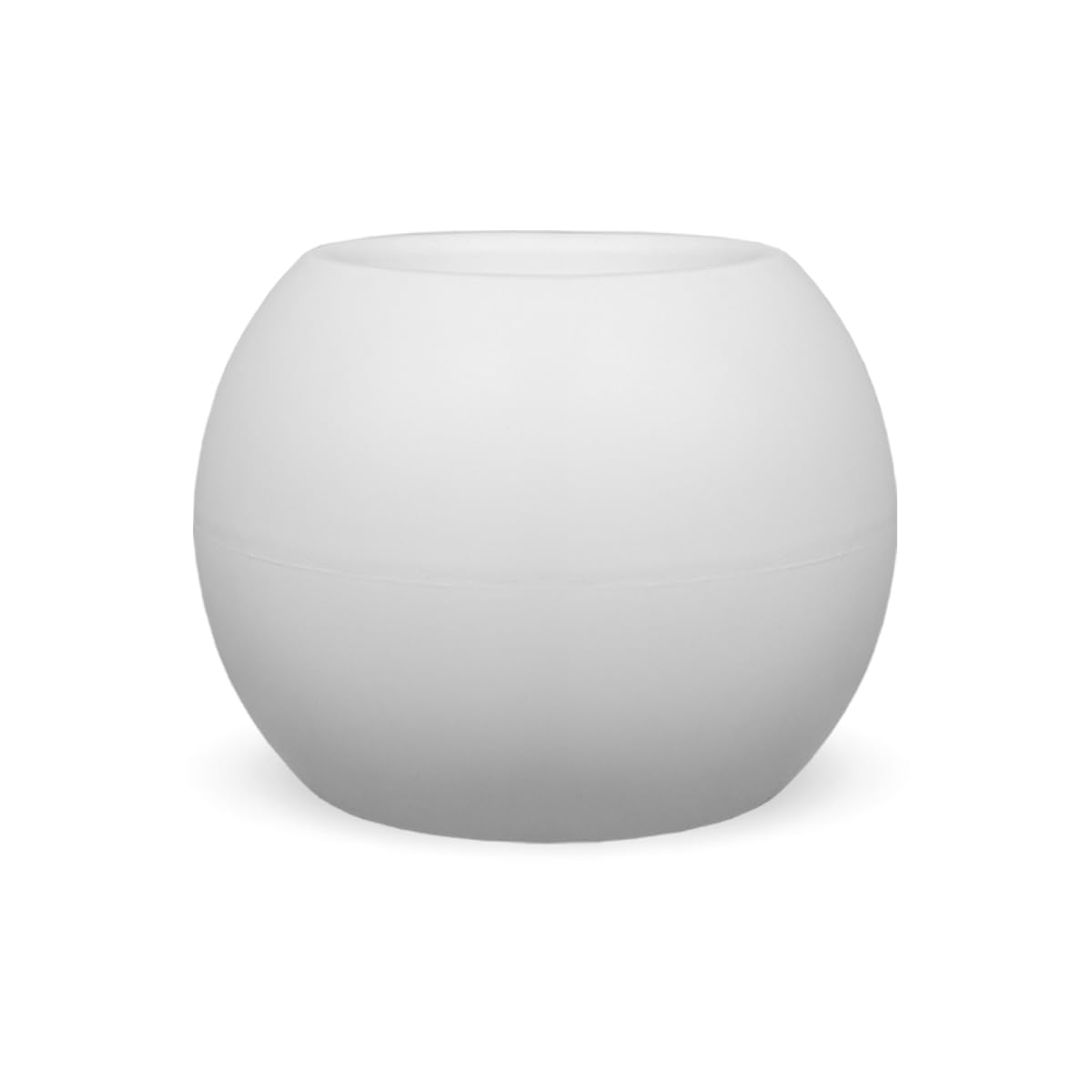 newgarden Dalia Pot rond pour fleurs et plantes, très résistant à l'extérieur, plusieurs tailles disponibles, fabriqué en polyéthylène en Espagne (Blanc, 68 x 50)