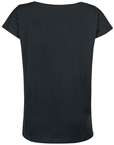 Alice Au Pays des Merveilles Stay Weird Femme T-Shirt Manches Courtes Noir Large - Les Beatles, Paul McCartney, John Lennon, RIngo Starr, George Harrison Alice Au Pays des Merveilles Stay Weird Femme T-Shirt Manches Courtes Noir Large – Image 3