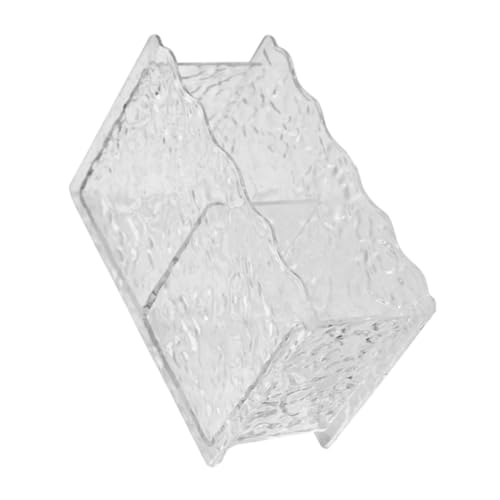 Porte stylo transparent Uonlytech 5 pièces avec compartiments - 3