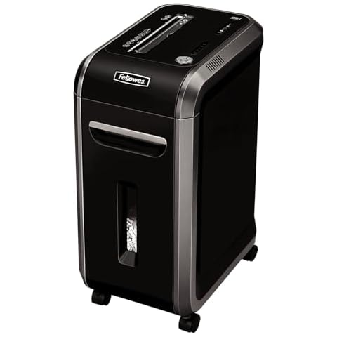 Fellowes ‎Powershred 99Ci 18-Sheet 100% Jam-Proof Heavy Duty Crosscut Paper Shredder Machine for Office and Home, Black/Gray 3229901 Cover