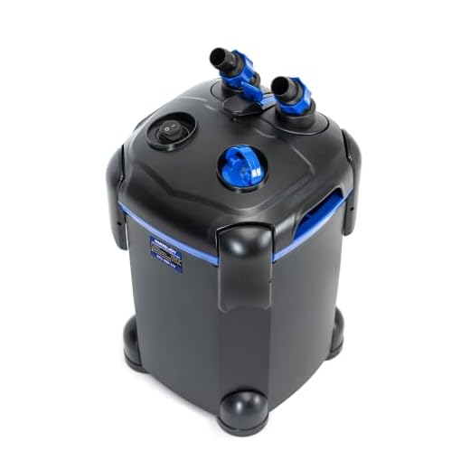 AMOSIJOY Ultra-Quiet Canister Filter for Large Fish Tanks and Aquariums