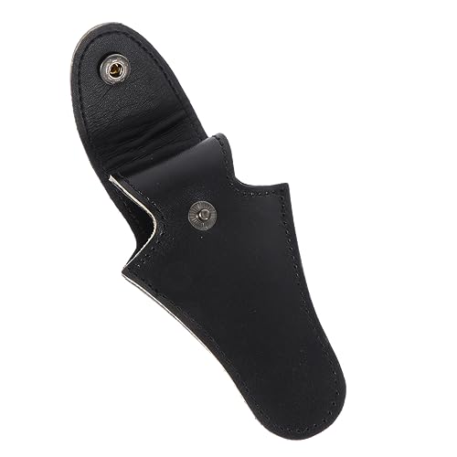 Totority Small French Horn Mouthpiece Case Musical Instrument Accessory Storage Cowhide Shockproof Scratchproof