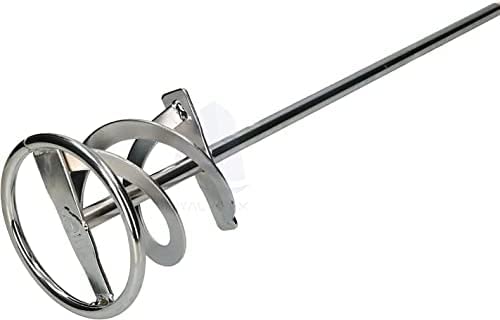 ABBASALI Paint Mud Mixer - Mixing Rod Long Heavy Duty Cement Compound Mixer (Silver)