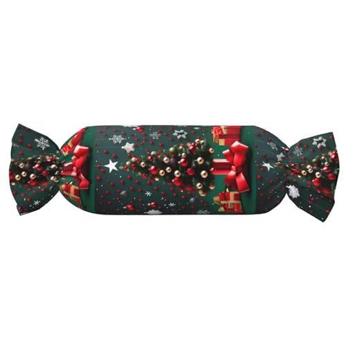 Almohada de espuma viscoelástica redonda negra 62x25 cm