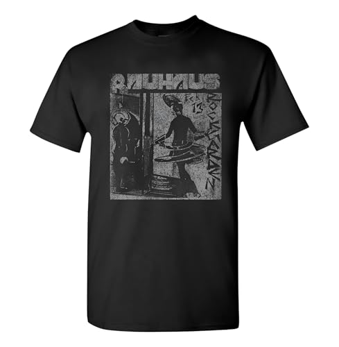 Bauhaus Men's Rock Garden Retro T-Shirt Black Small | Officially