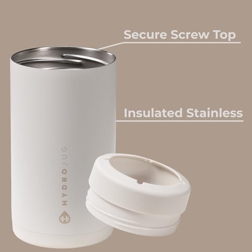 Image of HydroJug Tall Can Cooler 16 oz, Stainless Steel Can Holder, Linen