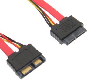 Cable extensor Mini SATA 10 pulgadas macho a hembra miniatura 2