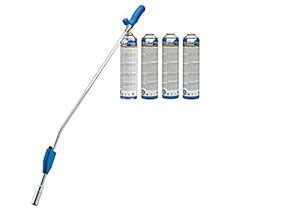 BIO-GÄRTNER PZ 8000 Unkrautbrenner mit 4 Gasdosen