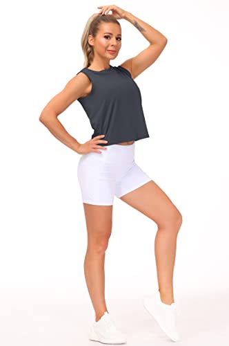 Image of THE GYM PEOPLE Women's Workout Tops in Ice Silk Quick Dry Sleeveless