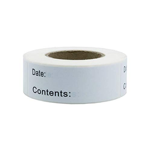 Removable Freezer Labels, 1 x 3 Labels for Food Containers, Food Storage Stickers, Refrigerator Freezer Paper Label No Scrubbing, No Residue