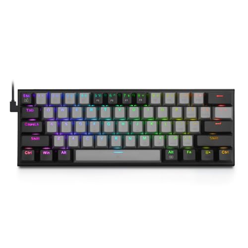 EOPBCD L[{[h Ԏ̗p pz L61L[ JjJL[XCb` RGBLEDobNCg 60^RpNg݌v Q[/ItBXpL[{[h (O[+ubNCԎ)