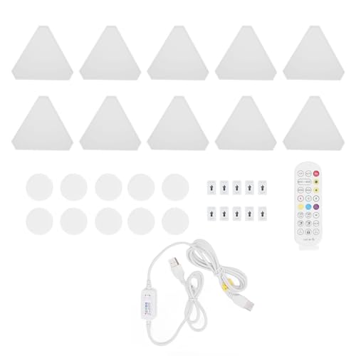 Panneaux éclairage LED triangulaires RVB pour transformer un mur blanc triste x10