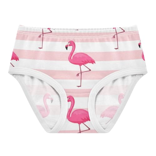 Bright Toddler Girls Underwear 2t Cotton Little Girl Panties Pink Flamingos Leg Briefs Girls Undies