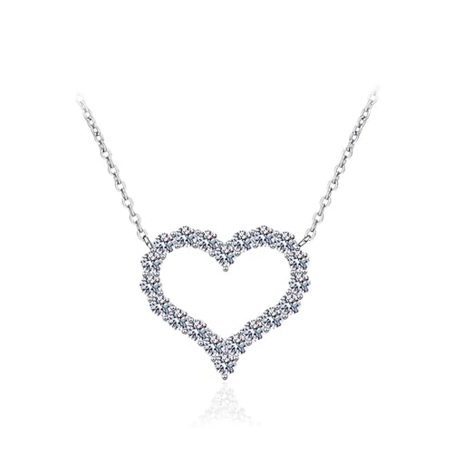 Collar de moissanita de alta joyería fina con oro de 18 quilates