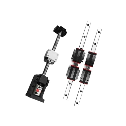 Metal Ball Screw nut end Processing BallScrew SFU2010 150-1000mm HGH25CA Linear Rail HR25+BF15 HM15-86 for Nema 34 Motor Seat+Coupler DSG20H for Parts(550mm)