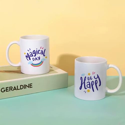 CRUMANCY 36pcs Sublimation Mugs, 11oz White Coffee Cup Set, Ceramic Coffee Mug, with Foam Box, Machine Washable, White Ceramic Cups Bulk Mugs for Tea Latte Hot Cocoa