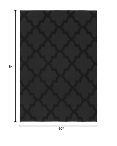 Tapete Garland Rug Quatro Negro 213 x 152 cm miniatura 3